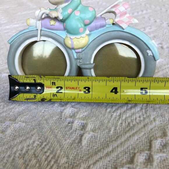 Precious Moments 1993 Girl Bicycle Double Picture Frame Nursery Whimsical Rare - Picture 8 of 8